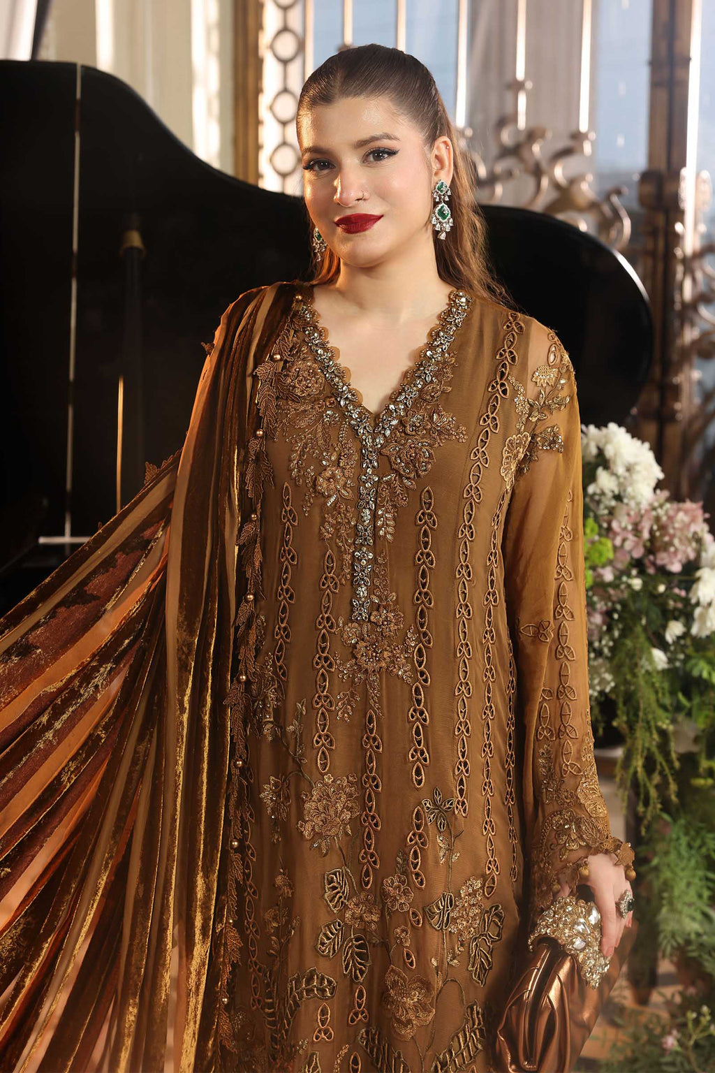 Maria. B | 3 Piece Embroidered Chiffon VOL 07 | 04