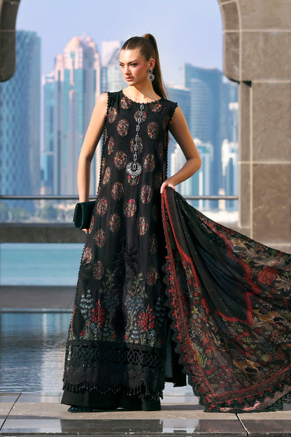 Maria.B | 3 Piece Unstitched Embroidered Jacquard Lawn Suit | D02605B