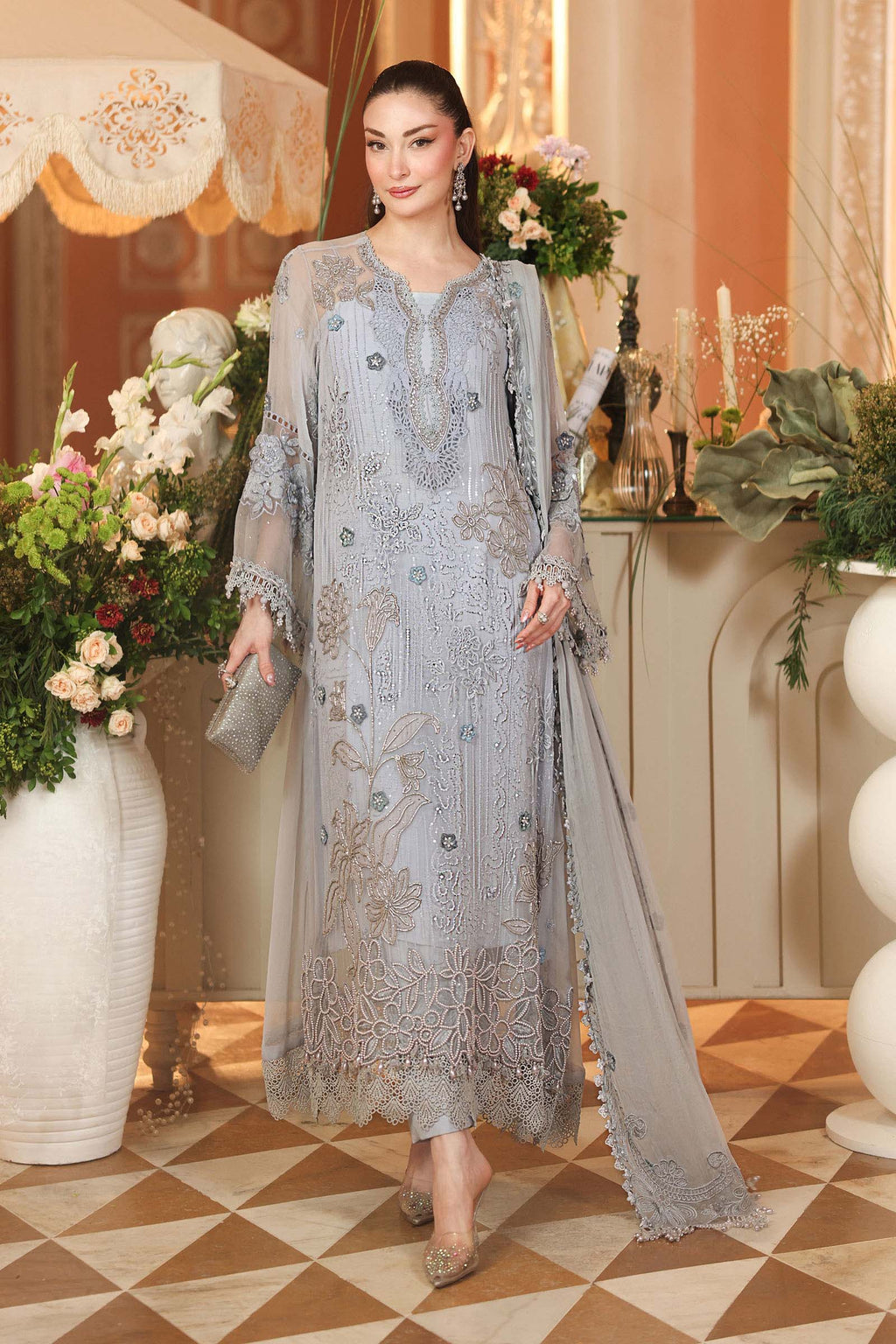 Maria. B | 3 Piece Embroidered Chiffon VOL 07 | 03