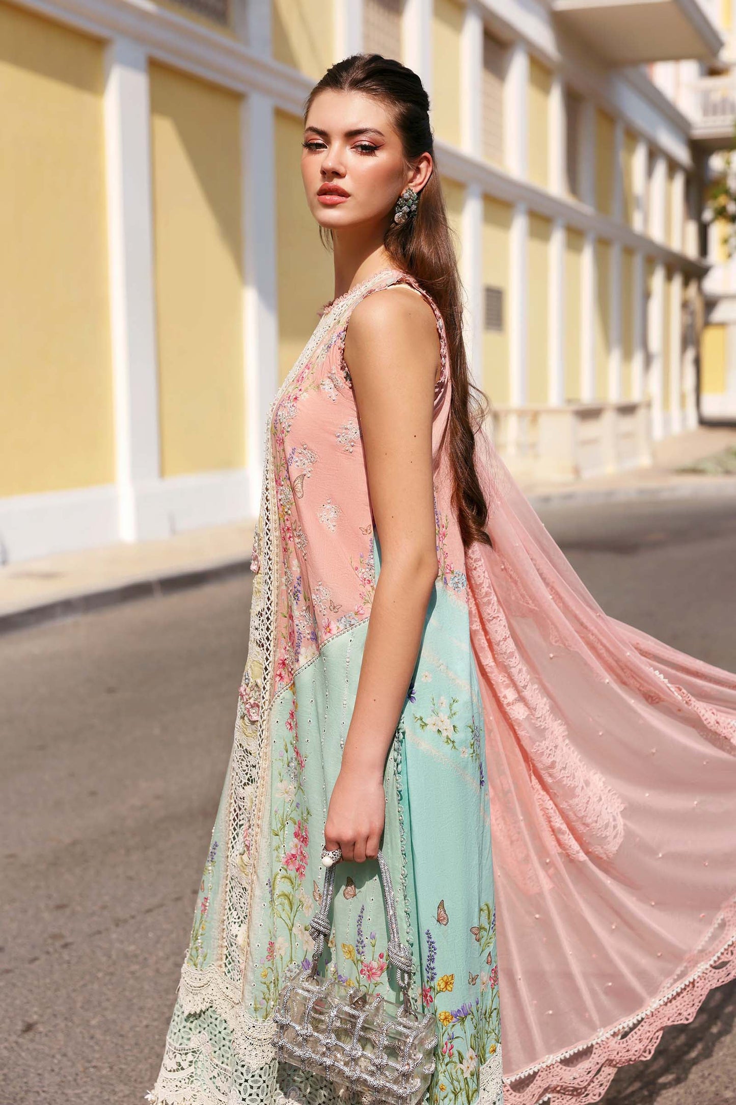 Maria.B | 3 Piece Unstitched Embroidered Lawn Suit  | D02606A