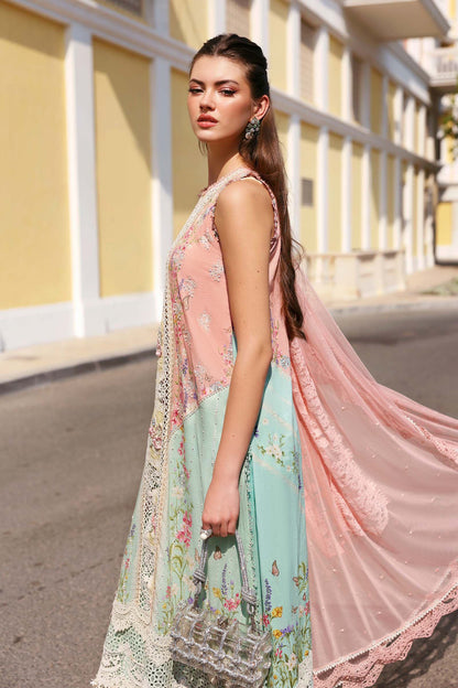 Maria.B | 3 Piece Unstitched Embroidered Lawn Suit  | D02606A