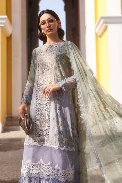 Maria.B | 3 Piece Unstitched Embroidered Lawn Suit  | D02606B
