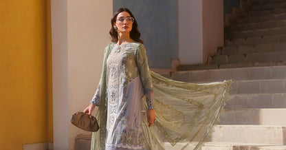 Maria.B | 3 Piece Unstitched Embroidered Lawn Suit  | D02606B