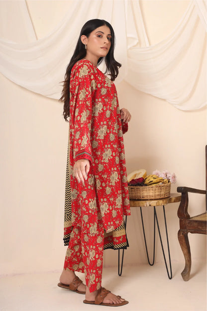 3 Piece - Printed Lawn - 850 B
