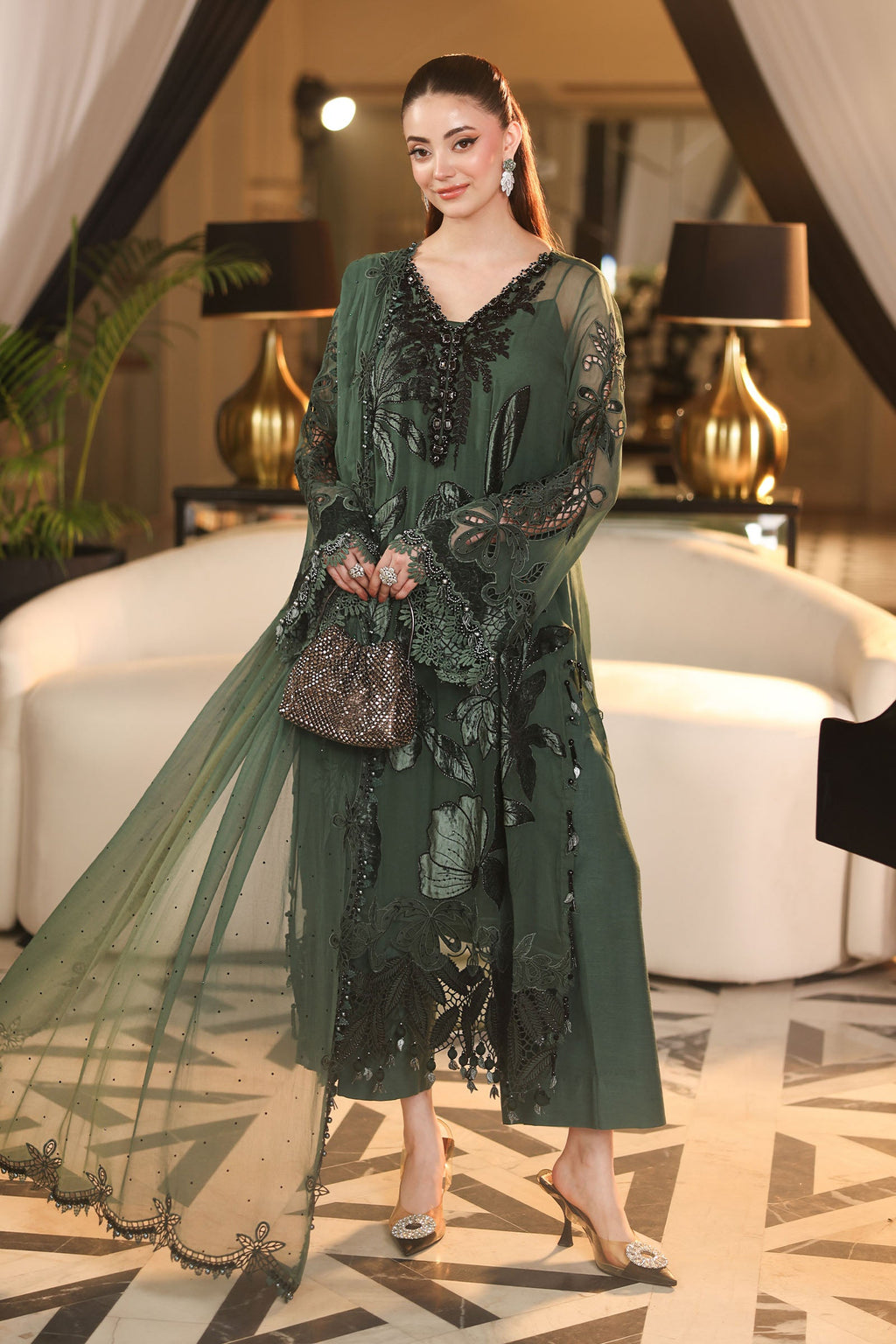 Maria. B | 3 Piece Embroidered Chiffon VOL 07 | 02