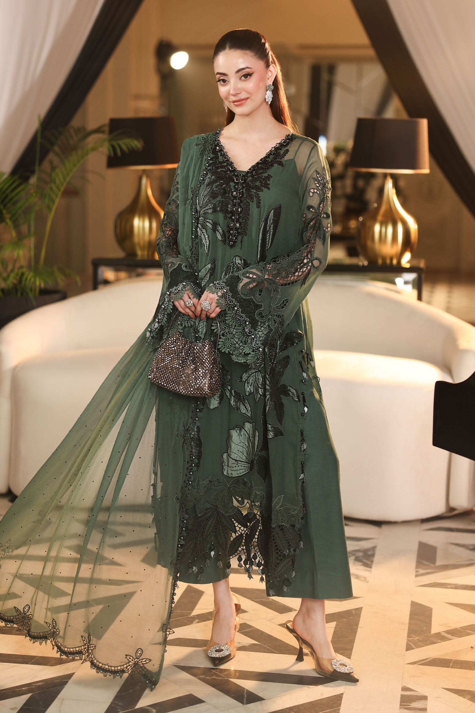 Maria. B | 3 Piece Embroidered Chiffon VOL 07 | 02