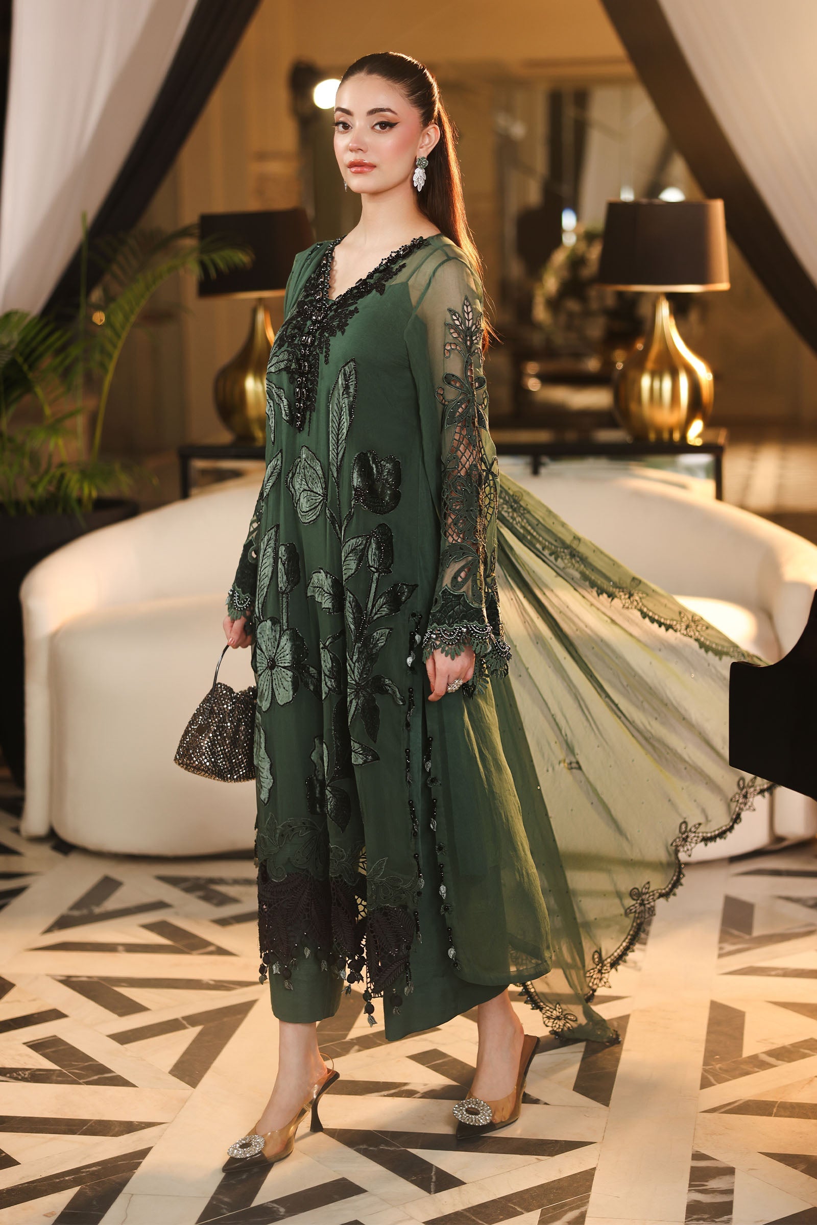 Maria. B | 3 Piece Embroidered Chiffon VOL 07 | 02