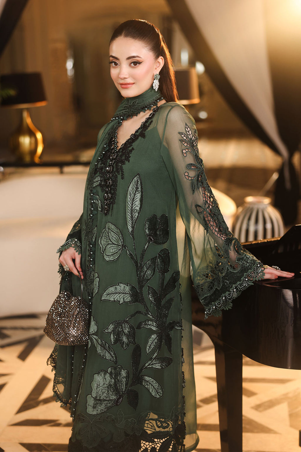 Maria. B | 3 Piece Embroidered Chiffon VOL 07 | 02