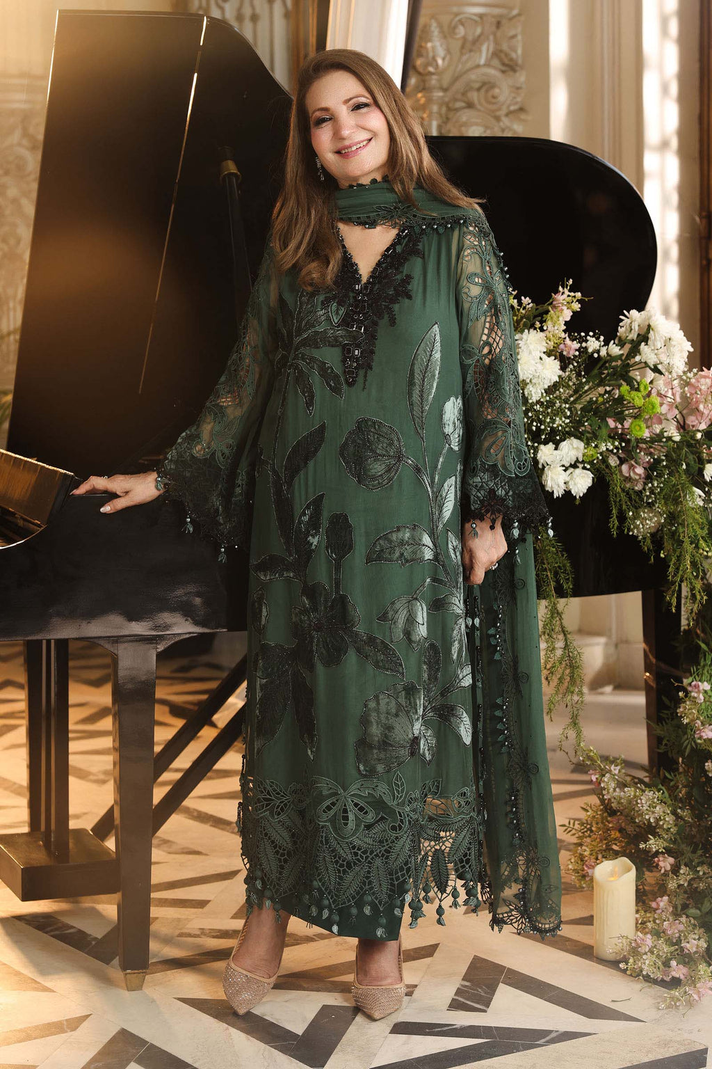 Maria. B | 3 Piece Embroidered Chiffon VOL 07 | 02
