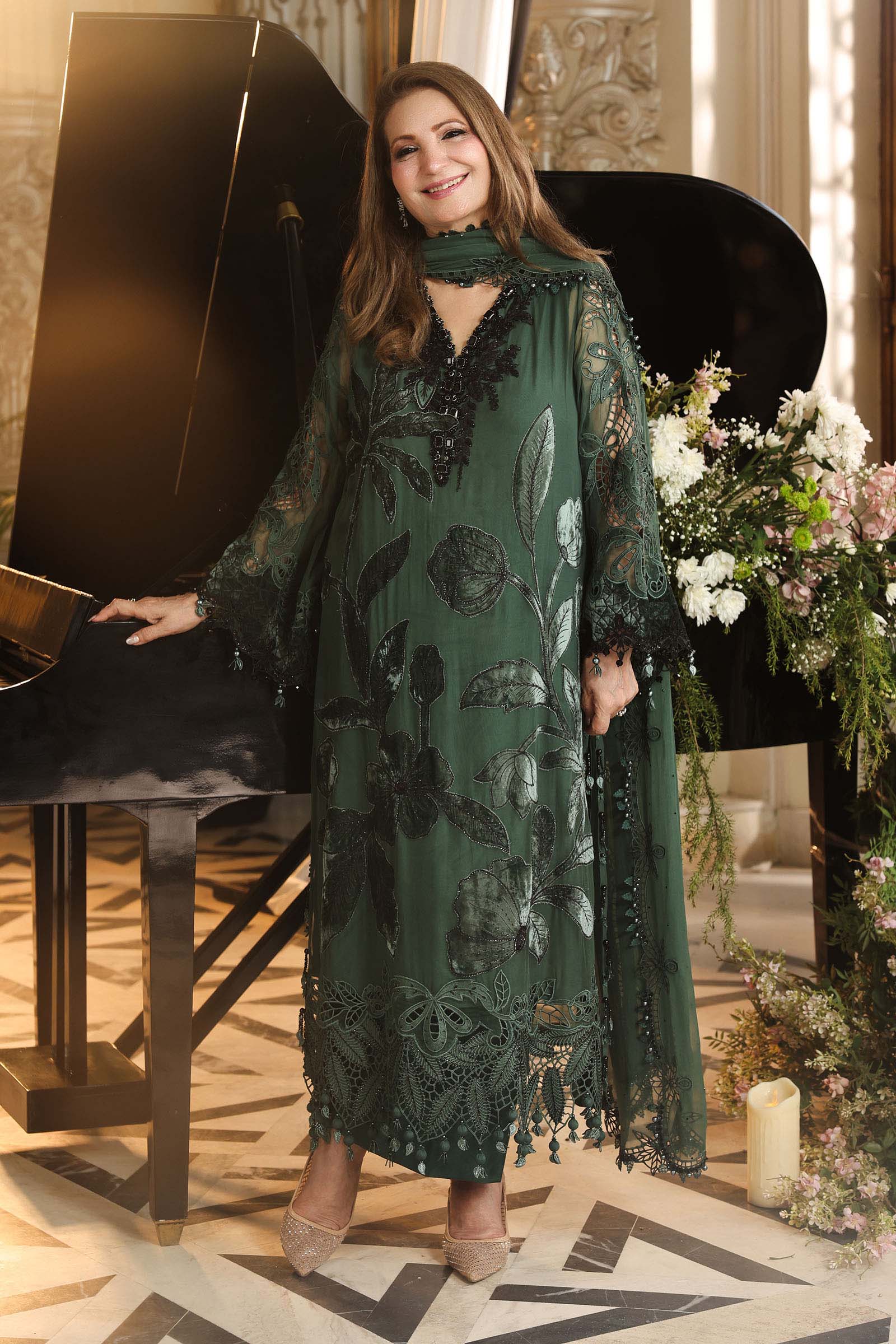 Maria. B | 3 Piece Embroidered Chiffon VOL 07 | 02