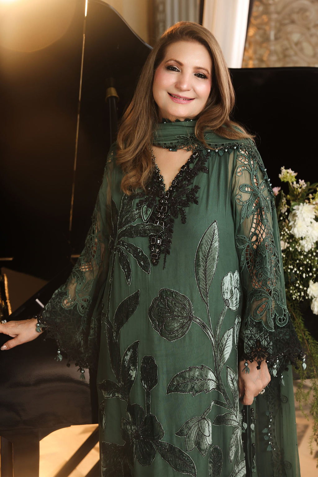 Maria. B | 3 Piece Embroidered Chiffon VOL 07 | 02
