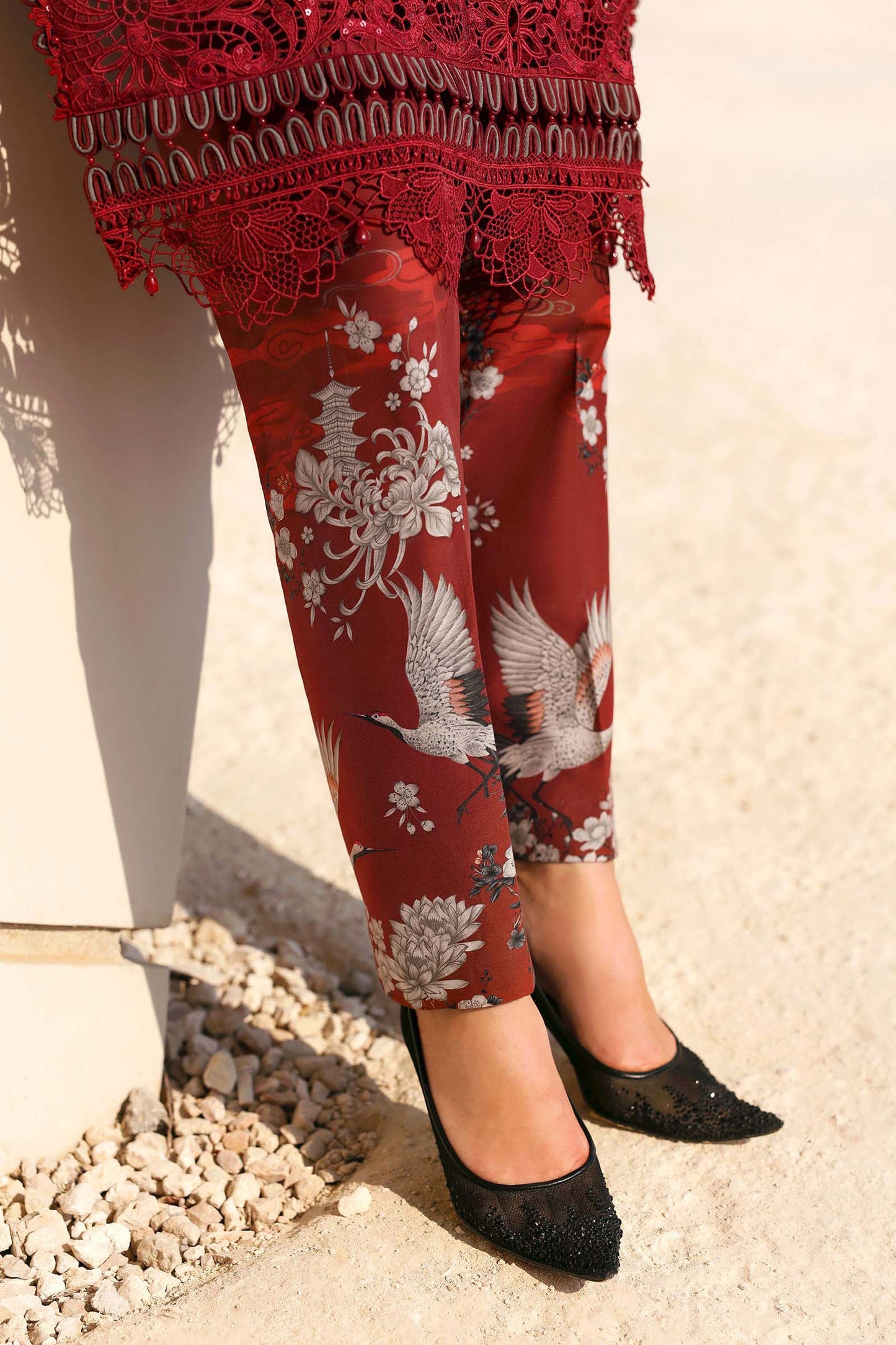 Maria.B | 3 Piece Unstitched Embroidered Net Suit  | D02607A