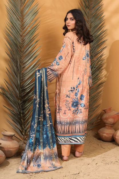 3 Piece - Embroidered Lawn - 8887