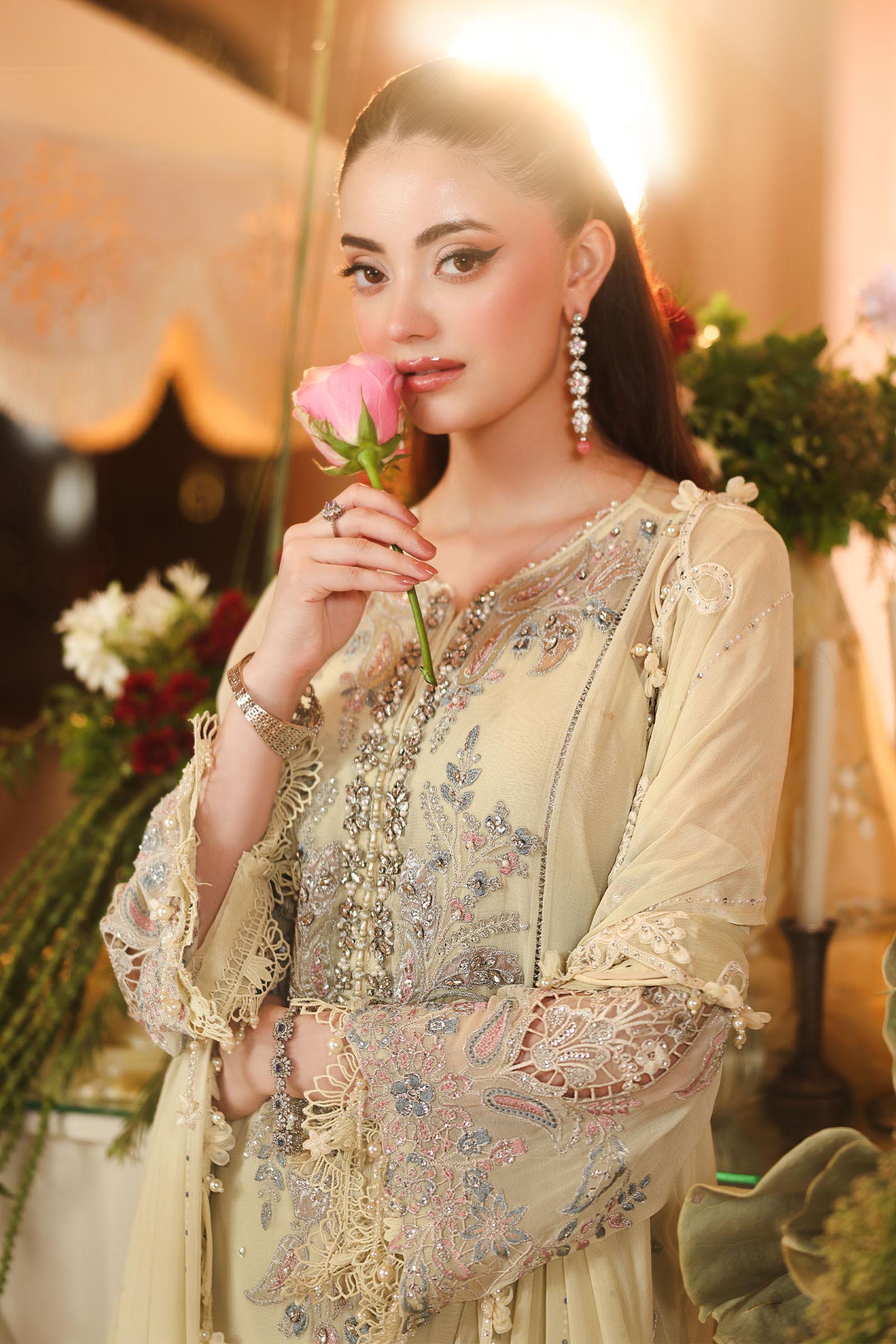 Maria. B | 3 Piece Embroidered Chiffon VOL 07 | 01