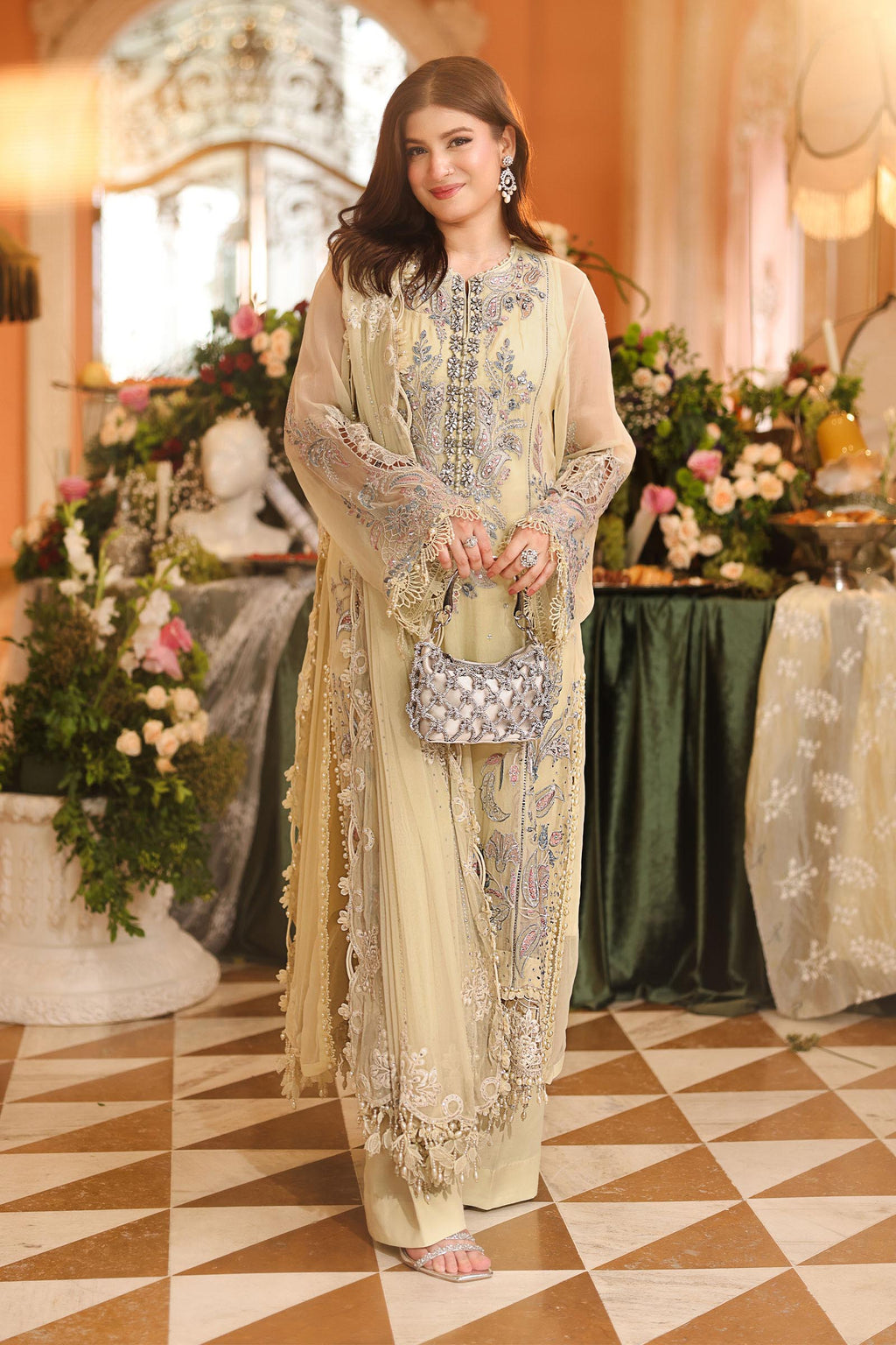 Maria. B | 3 Piece Embroidered Chiffon VOL 07 | 01