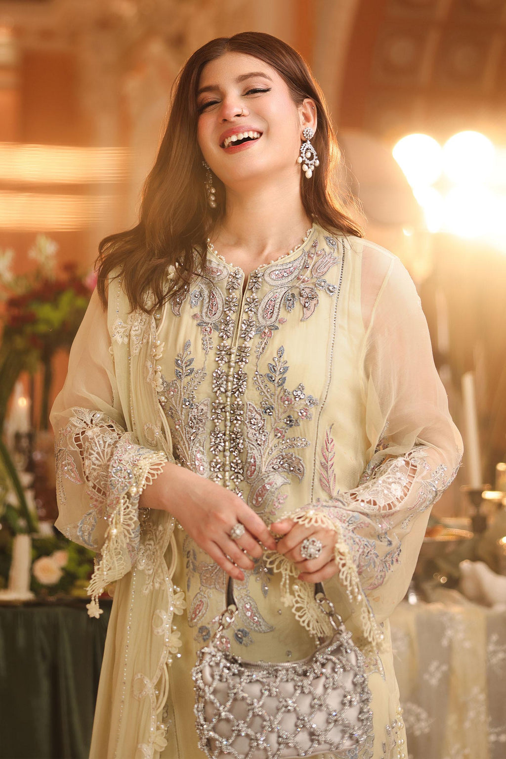 Maria. B | 3 Piece Embroidered Chiffon VOL 07 | 01