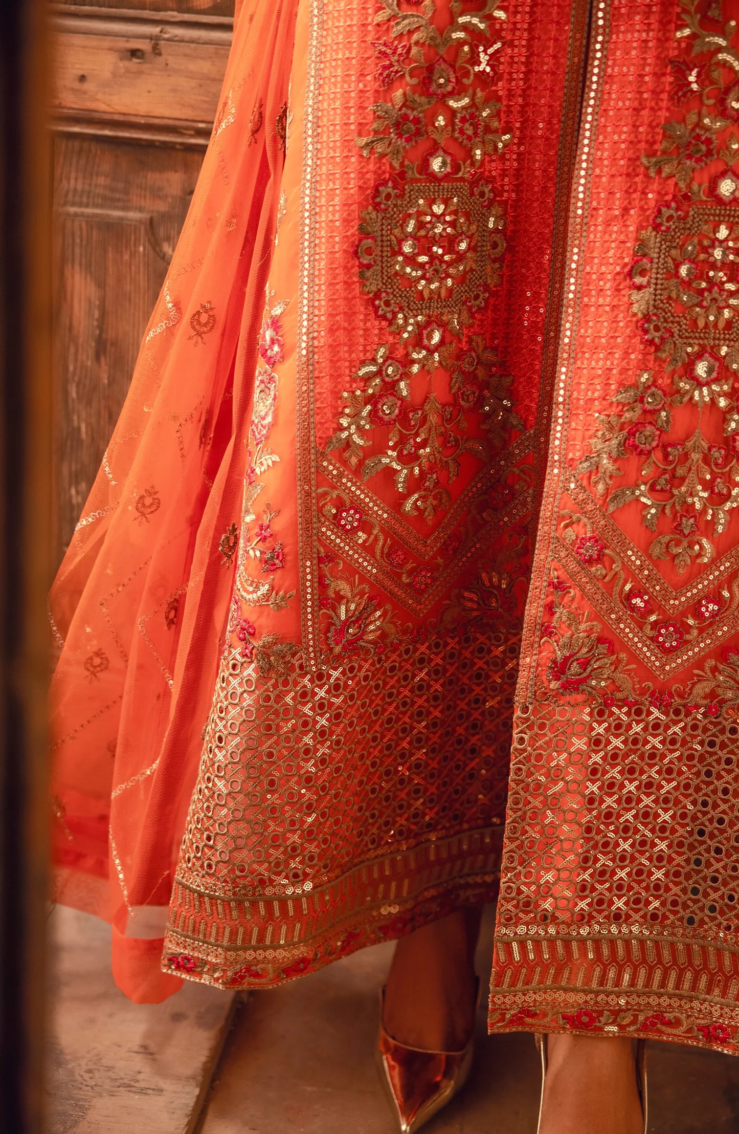 MARYAM N MARIA | Khoobsurat luxury formal | Orangeade (MS23-547)