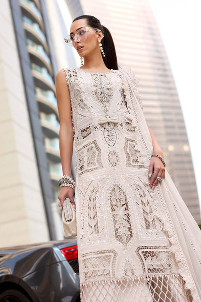 Maria.B | 3 Piece Unstitched Embroidered Lawn Suit  | D02608A