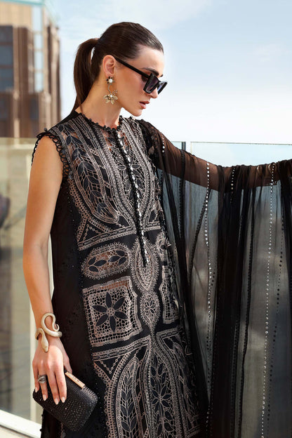 Maria.B | 3 Piece Unstitched Embroidered Lawn Suit  | D02608B