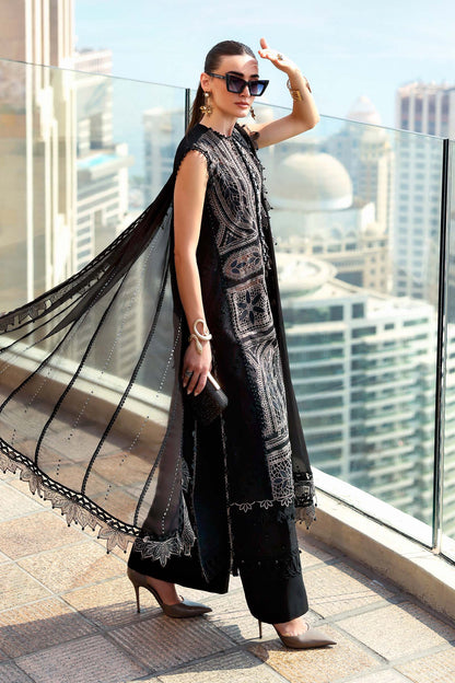 Maria.B | 3 Piece Unstitched Embroidered Lawn Suit  | D02608B