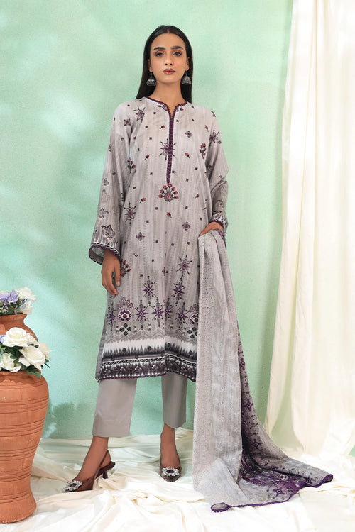 3 Piece - Embroidered Lawn - 188