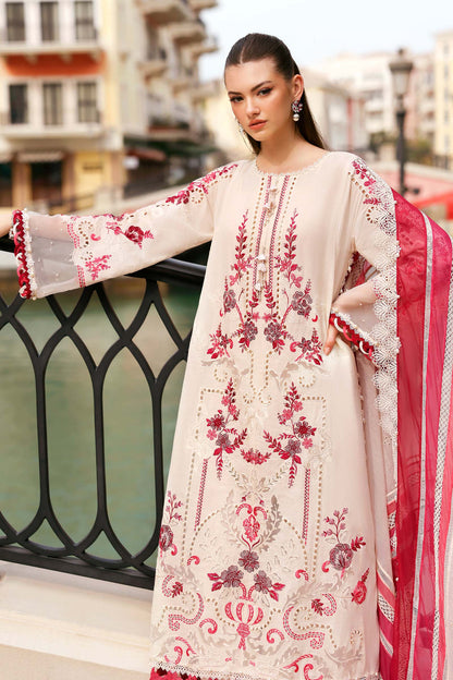 Maria.B | 3 Piece Unstitched Embroidered Jacquard Lawn Suit | D02609A