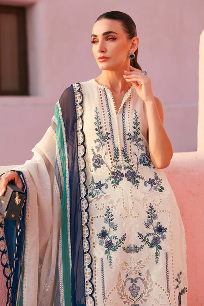 Maria.B | 3 Piece Unstitched Embroidered Jacquard Lawn Suit | D02609B