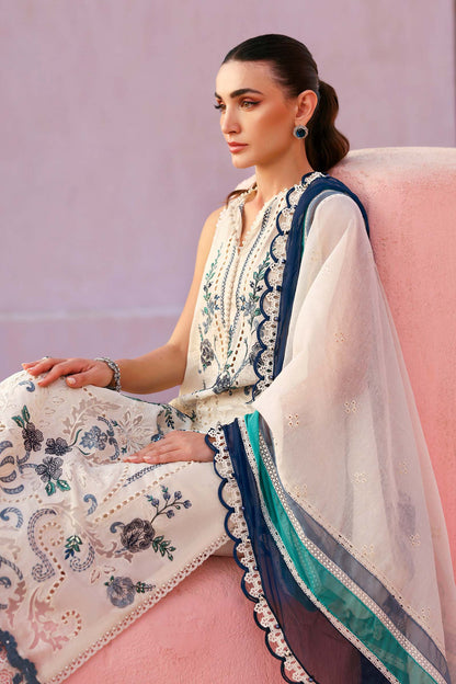 Maria.B | 3 Piece Unstitched Embroidered Jacquard Lawn Suit | D02609B