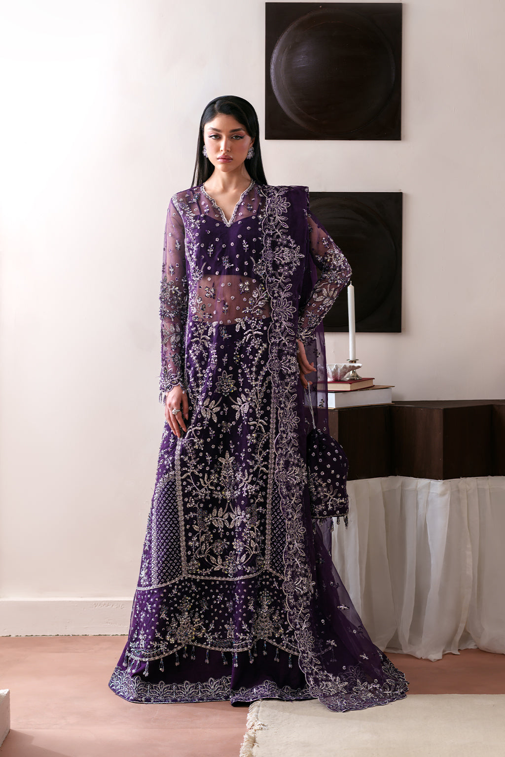 Emaan Adeel | Starlit Jewels Chiffon | Tourmaline