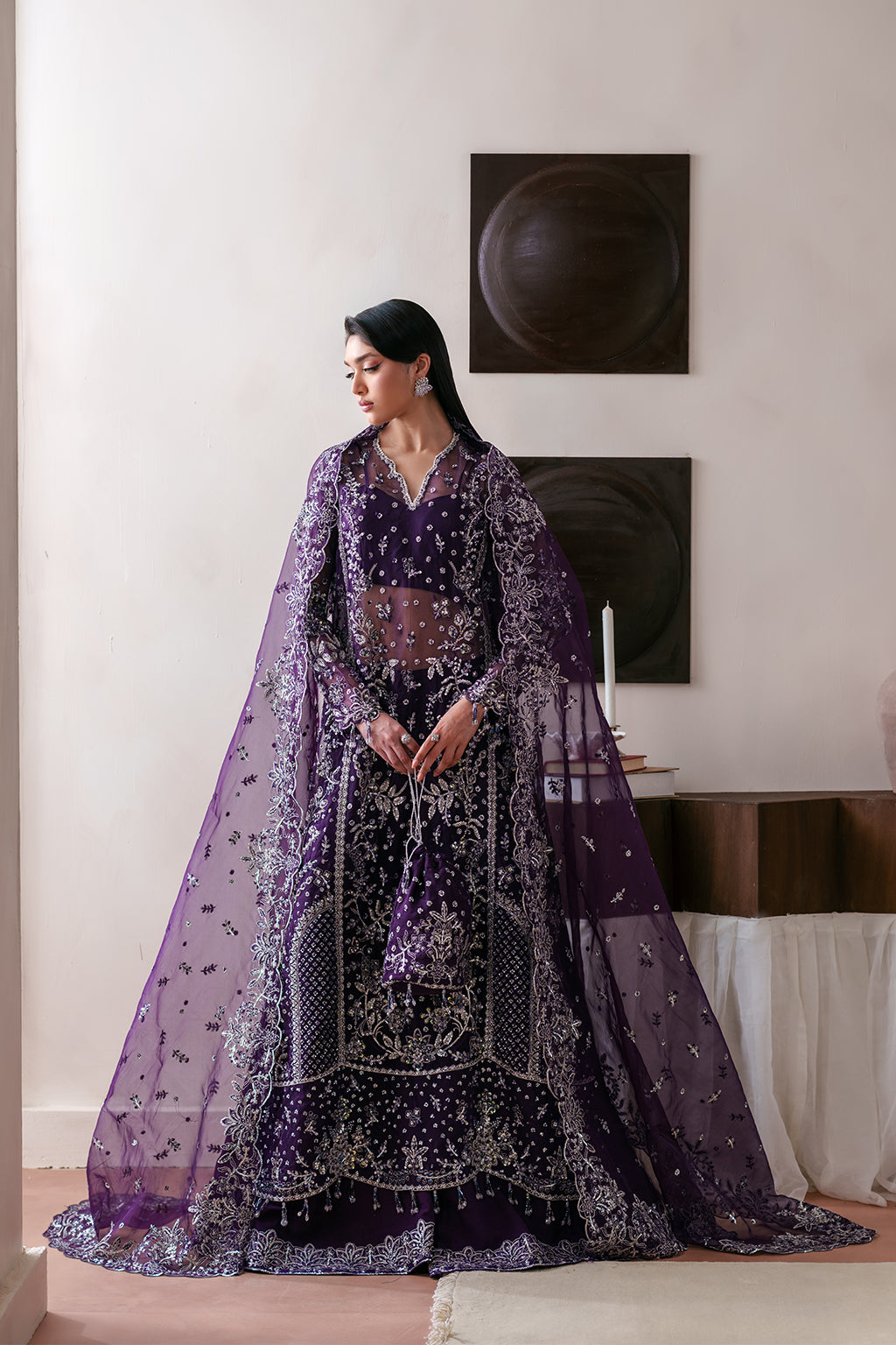 Emaan Adeel | Starlit Jewels Chiffon | Tourmaline
