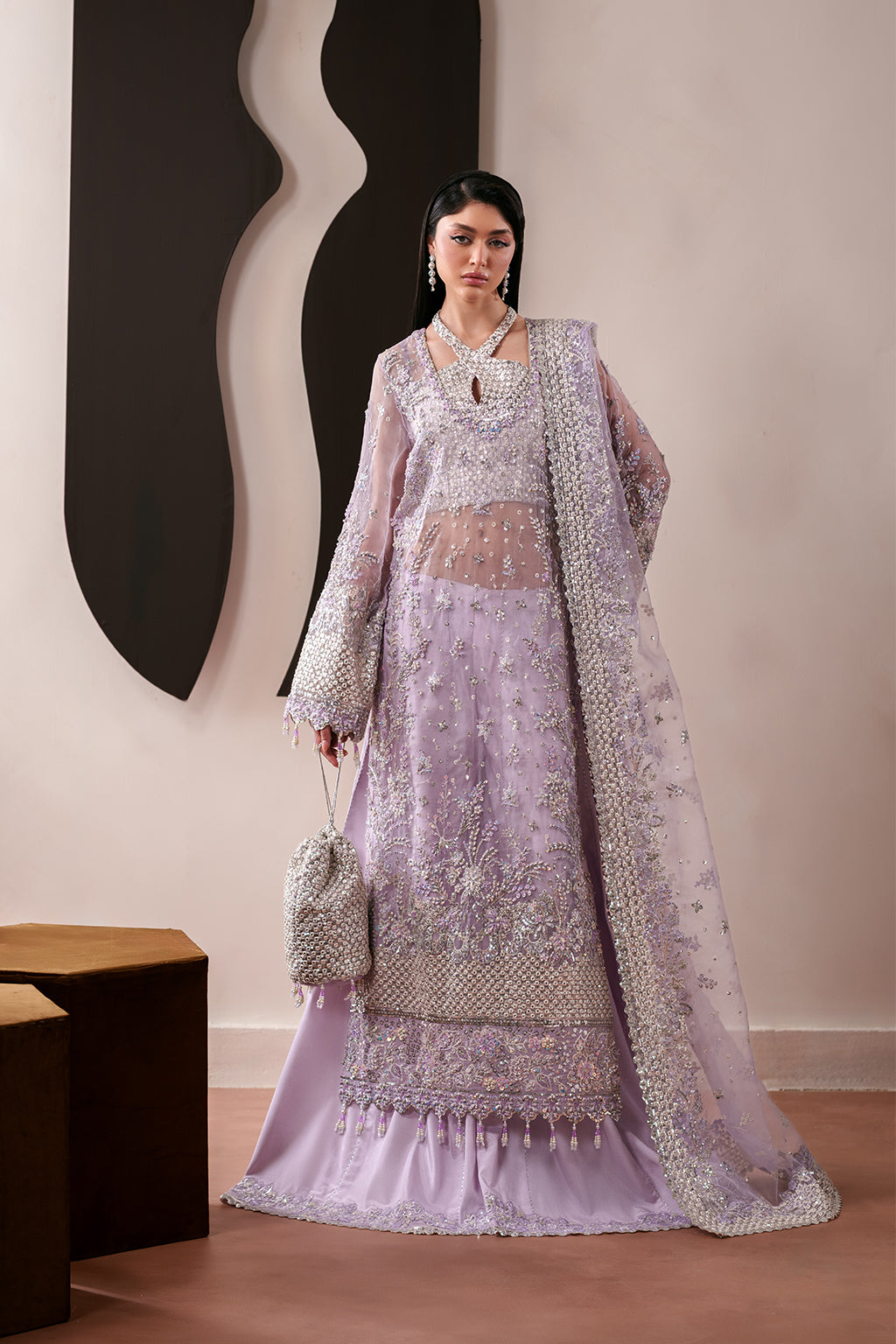 Emaan Adeel | Starlit Jewels Chiffon | Lapis