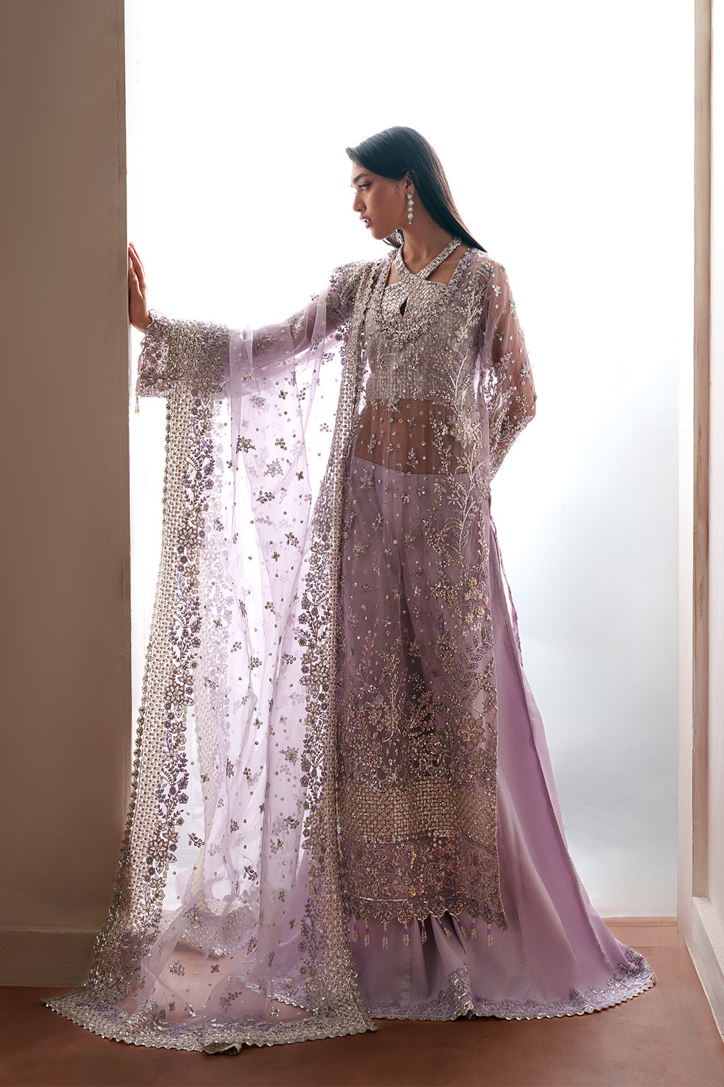 Emaan Adeel | Starlit Jewels Chiffon | Lapis