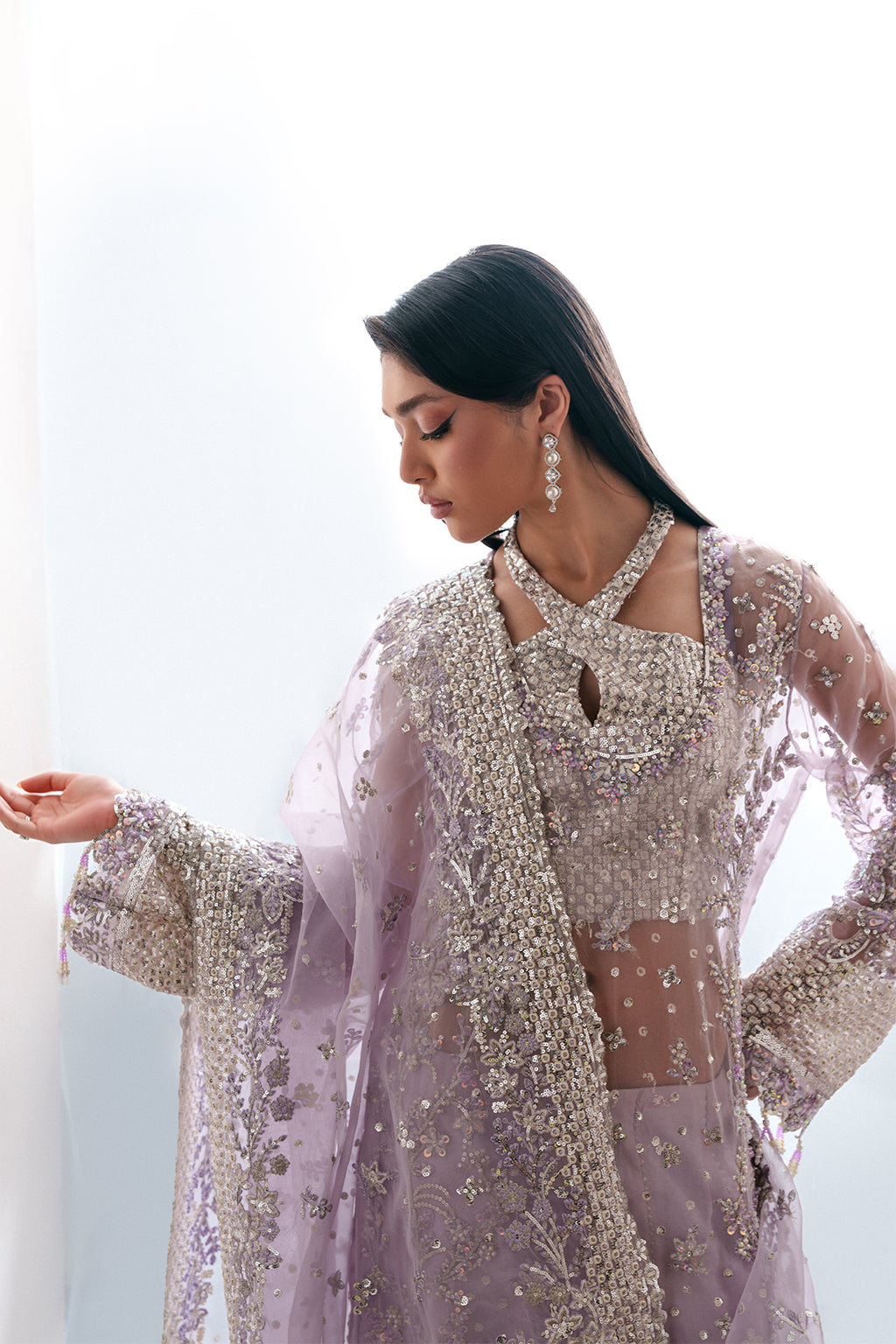 Emaan Adeel | Starlit Jewels Chiffon | Lapis