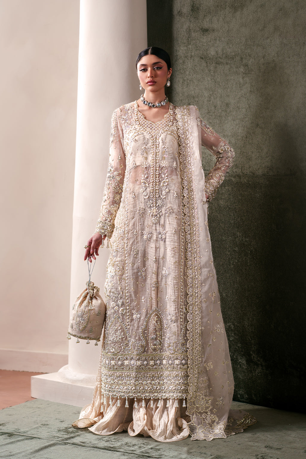 Emaan Adeel | Starlit Jewels Chiffon | Howlite