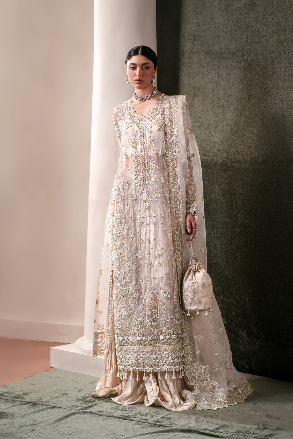 Emaan Adeel | Starlit Jewels Chiffon | Howlite