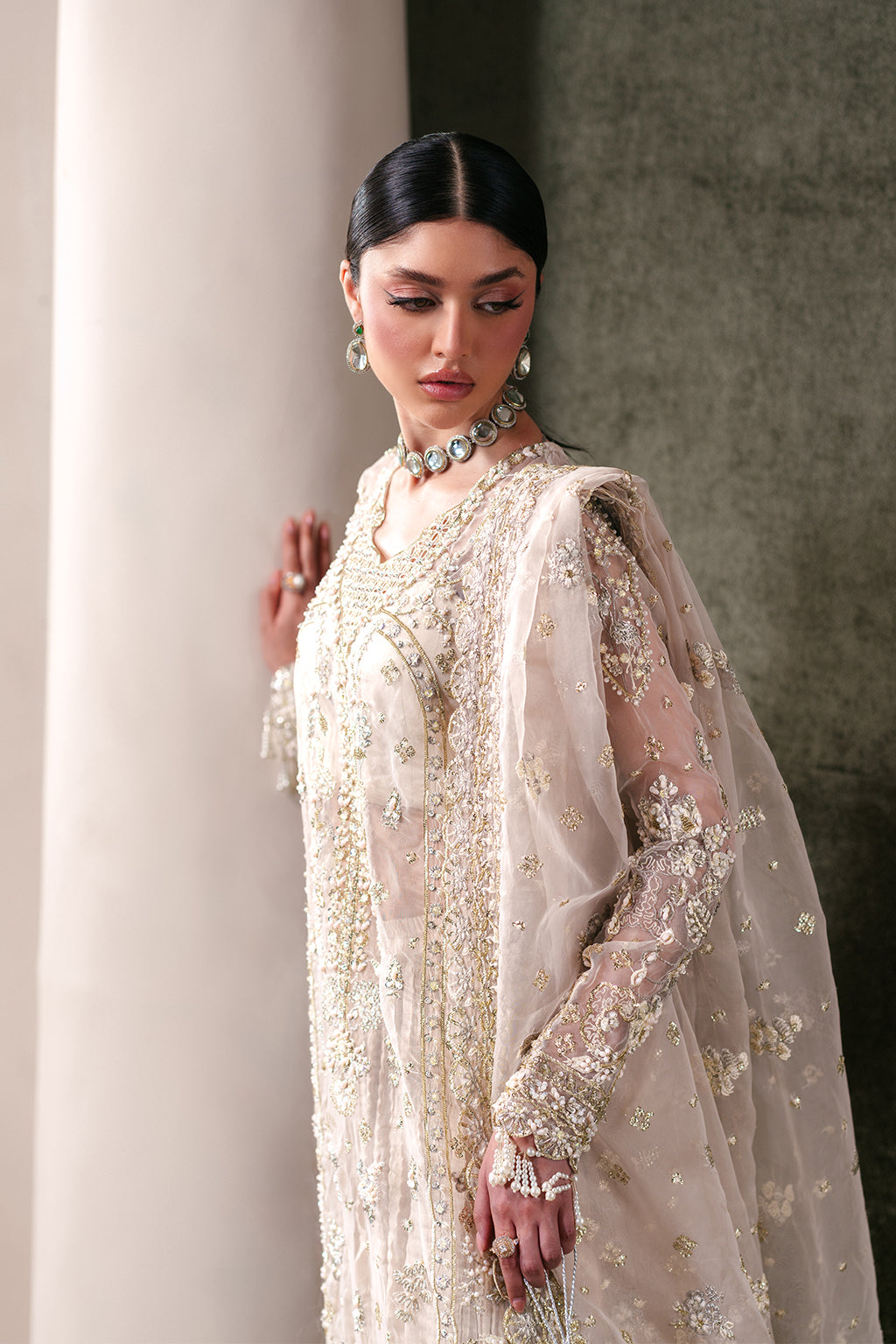 Emaan Adeel | Starlit Jewels Chiffon | Howlite