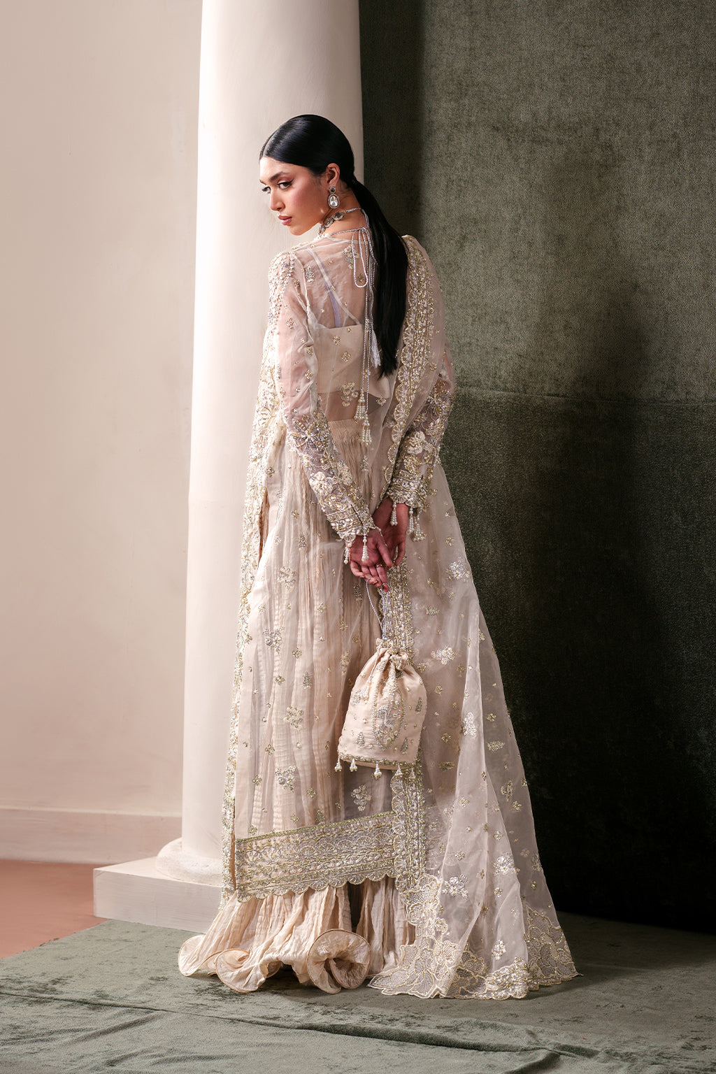 Emaan Adeel | Starlit Jewels Chiffon | Howlite