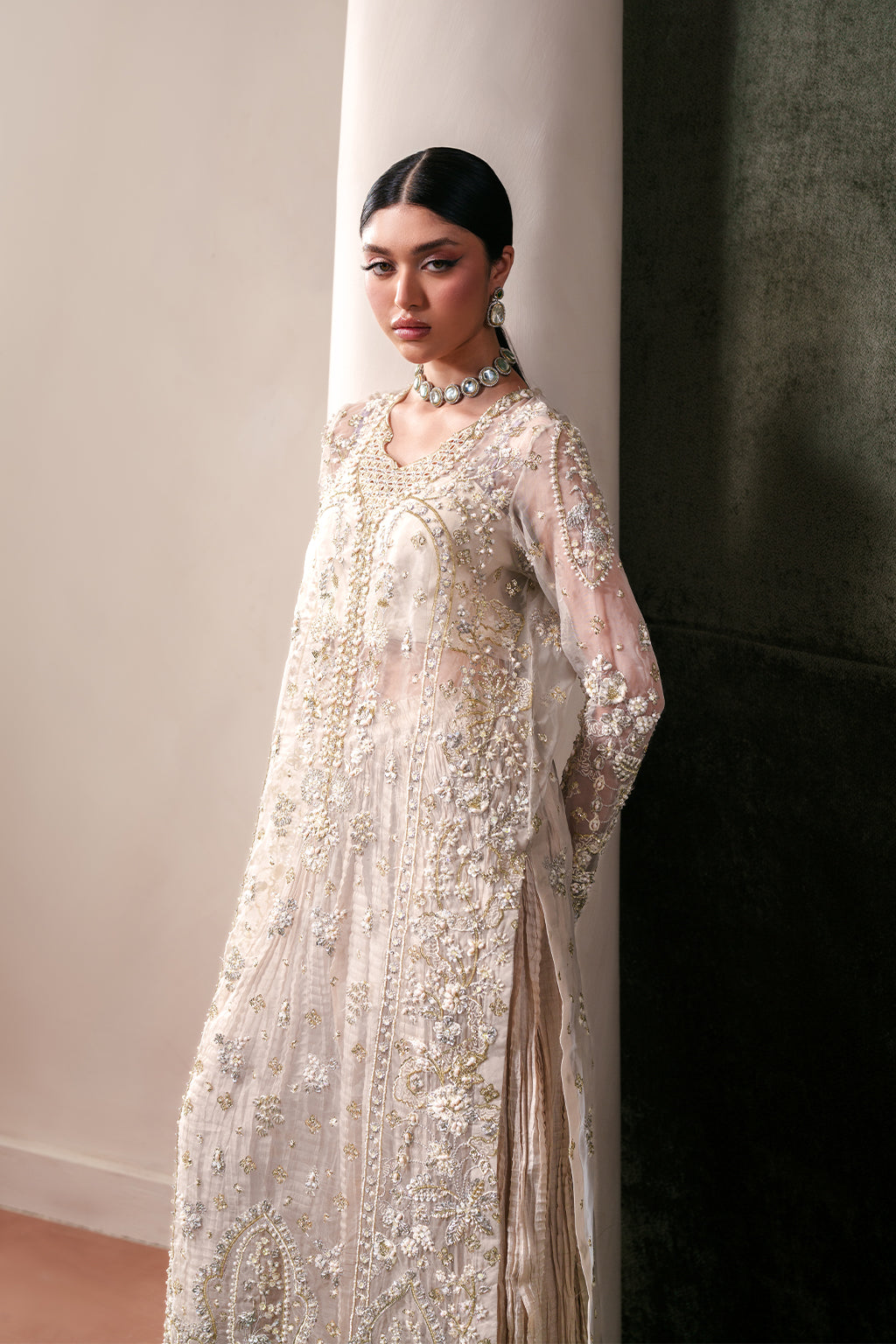 Emaan Adeel | Starlit Jewels Chiffon | Howlite
