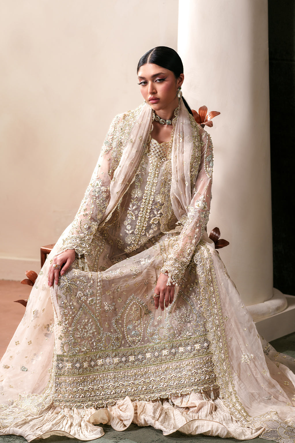 Emaan Adeel | Starlit Jewels Chiffon | Howlite