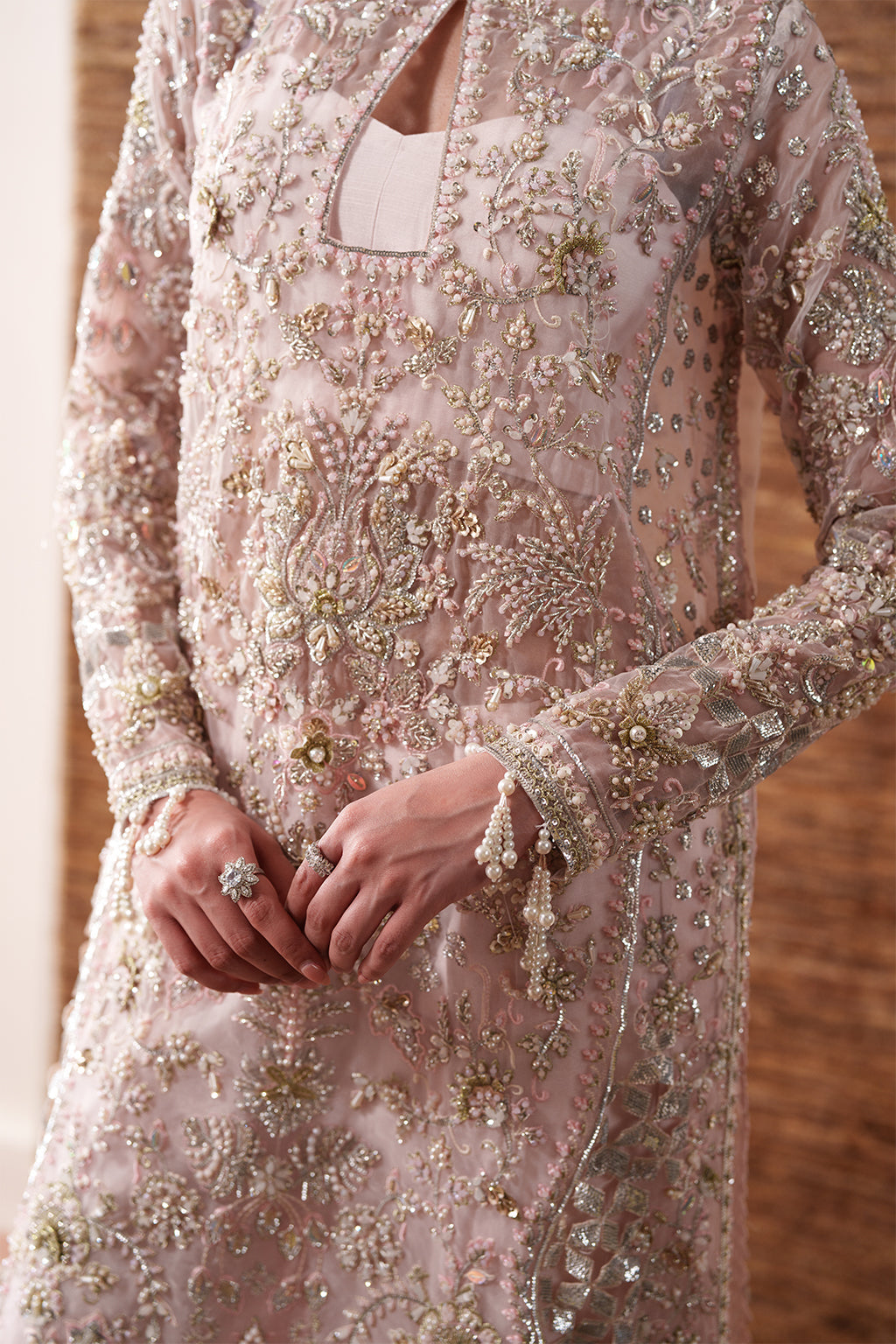 Emaan Adeel | Starlit Jewels Chiffon | Pearl Essence