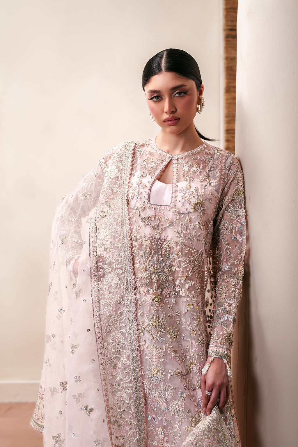 Emaan Adeel | Starlit Jewels Chiffon | Pearl Essence