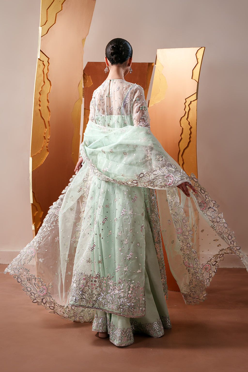 Emaan Adeel | Starlit Jewels Chiffon | Moonstone Gleam