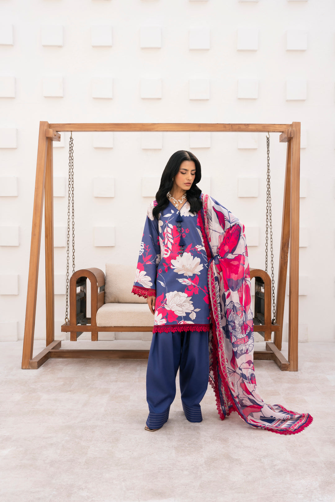 Naqsh | Floral Paradise Luxury Lawn '26 | Subtle Grace