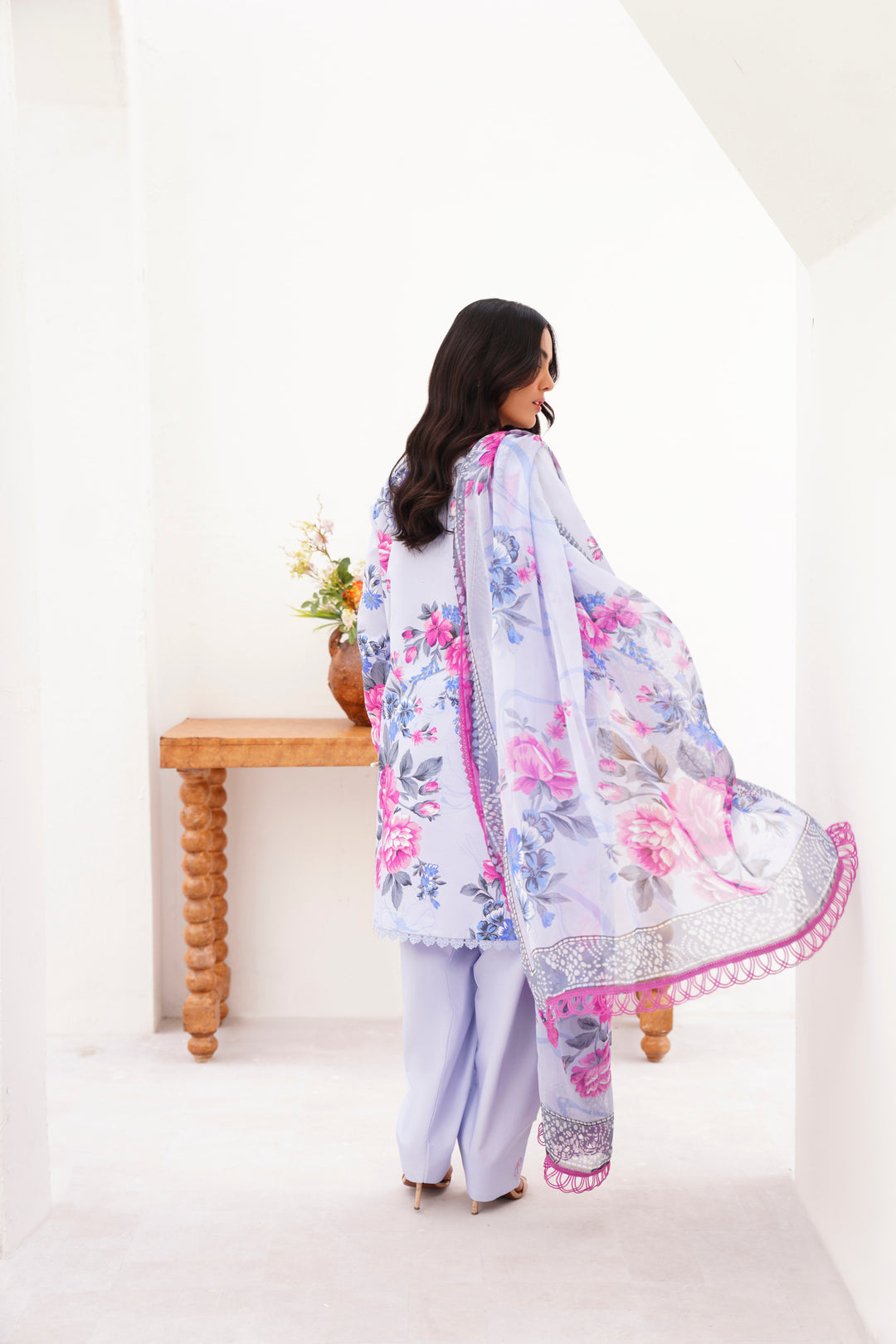 Naqsh | Floral Paradise Luxury Lawn '26 | Sable Elegance