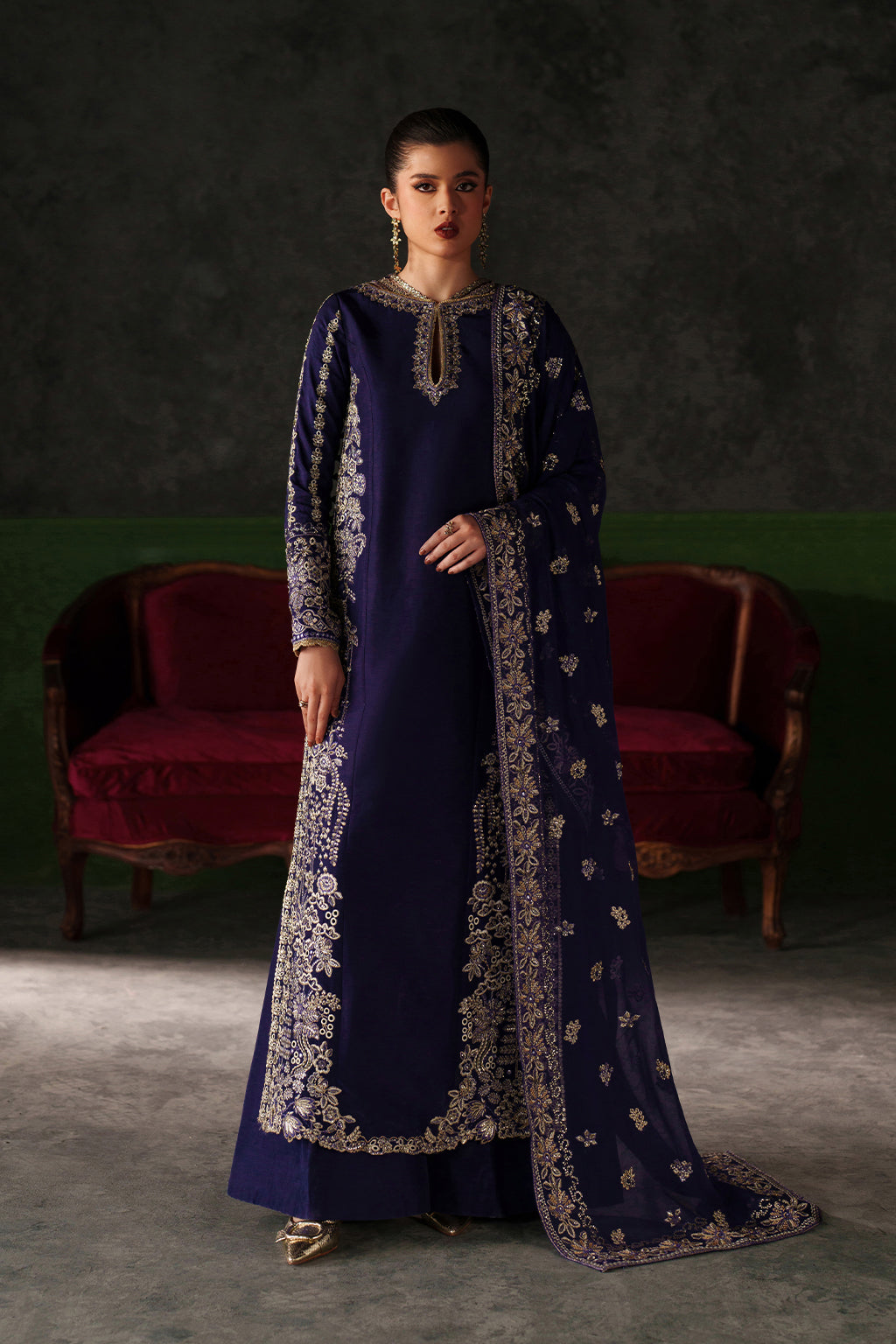 Emaan Adeel | Verve Silk Edit | AZURE SAPPHIRE