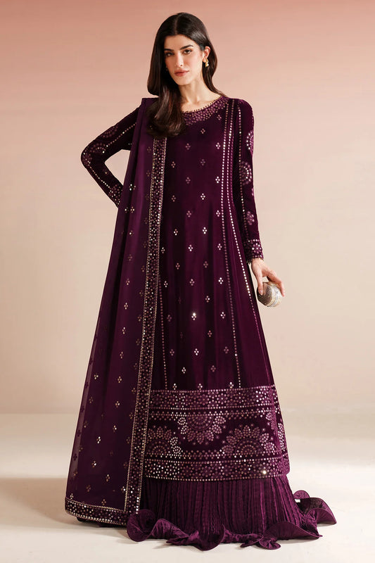 Jazmin | Embroidered Velvet | VVF D-1