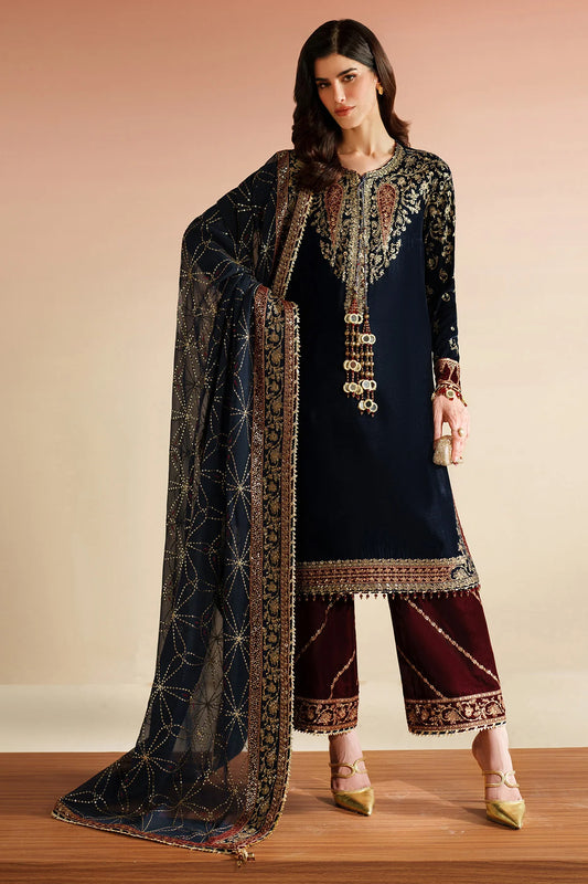 Jazmin | Embroidered Velvet | VVF D-7