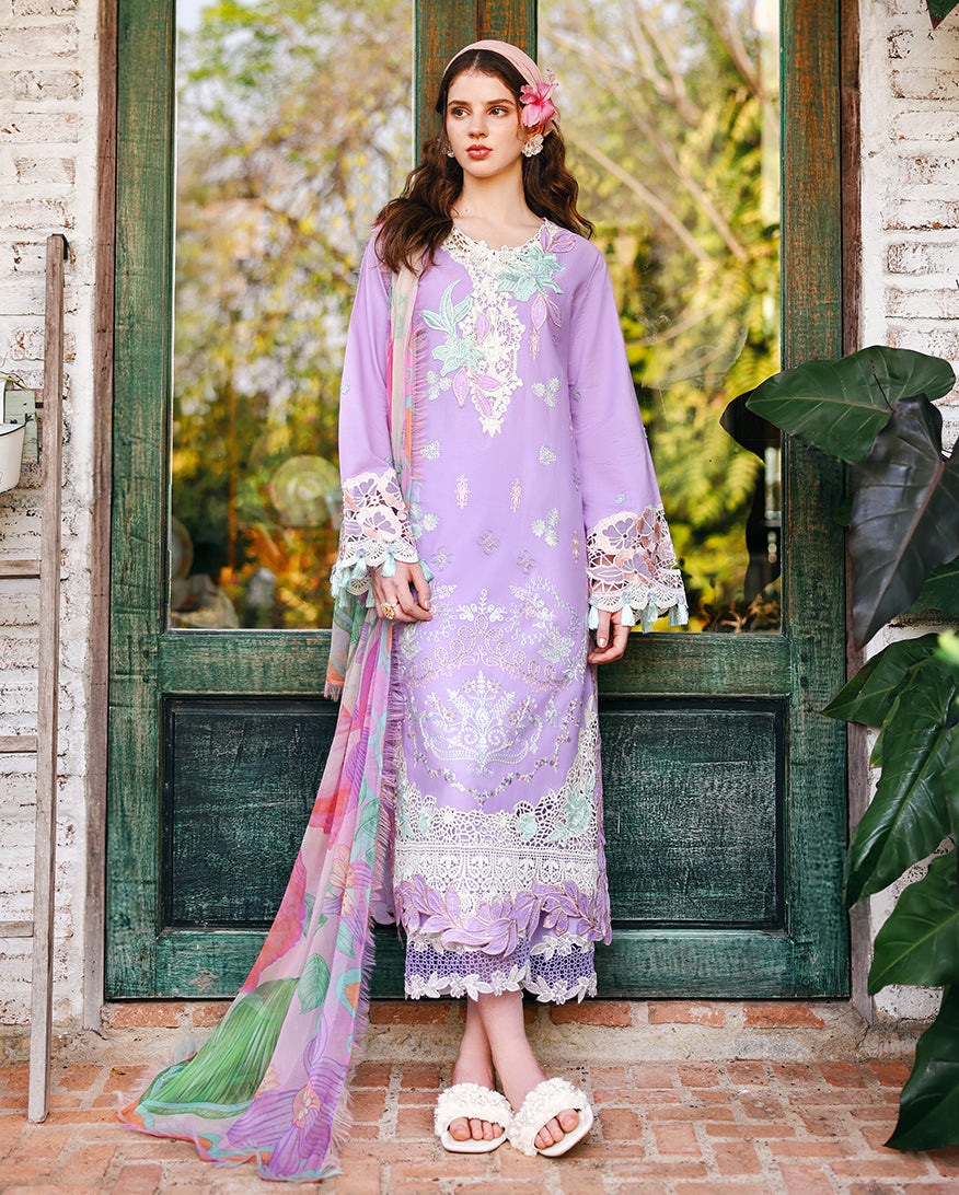 Mushq | Secret Garden - Chikankari Embroidered Lawn | Dewspell