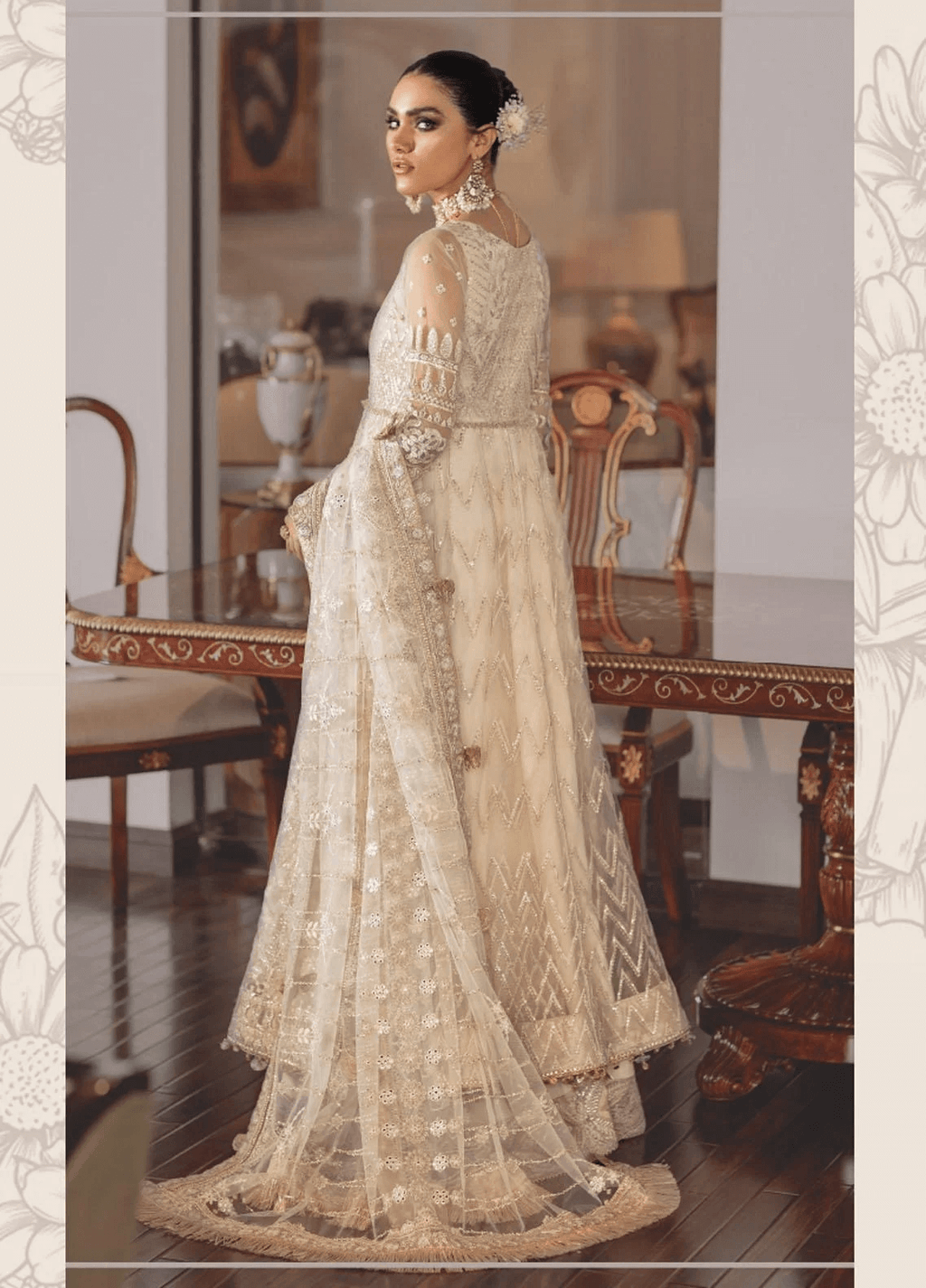 Baroque | Chantelle Embroidered Chiffon |  EC-05