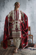 Gul Ahmad | Embroidered Printed Karandi Winter | AY-62012